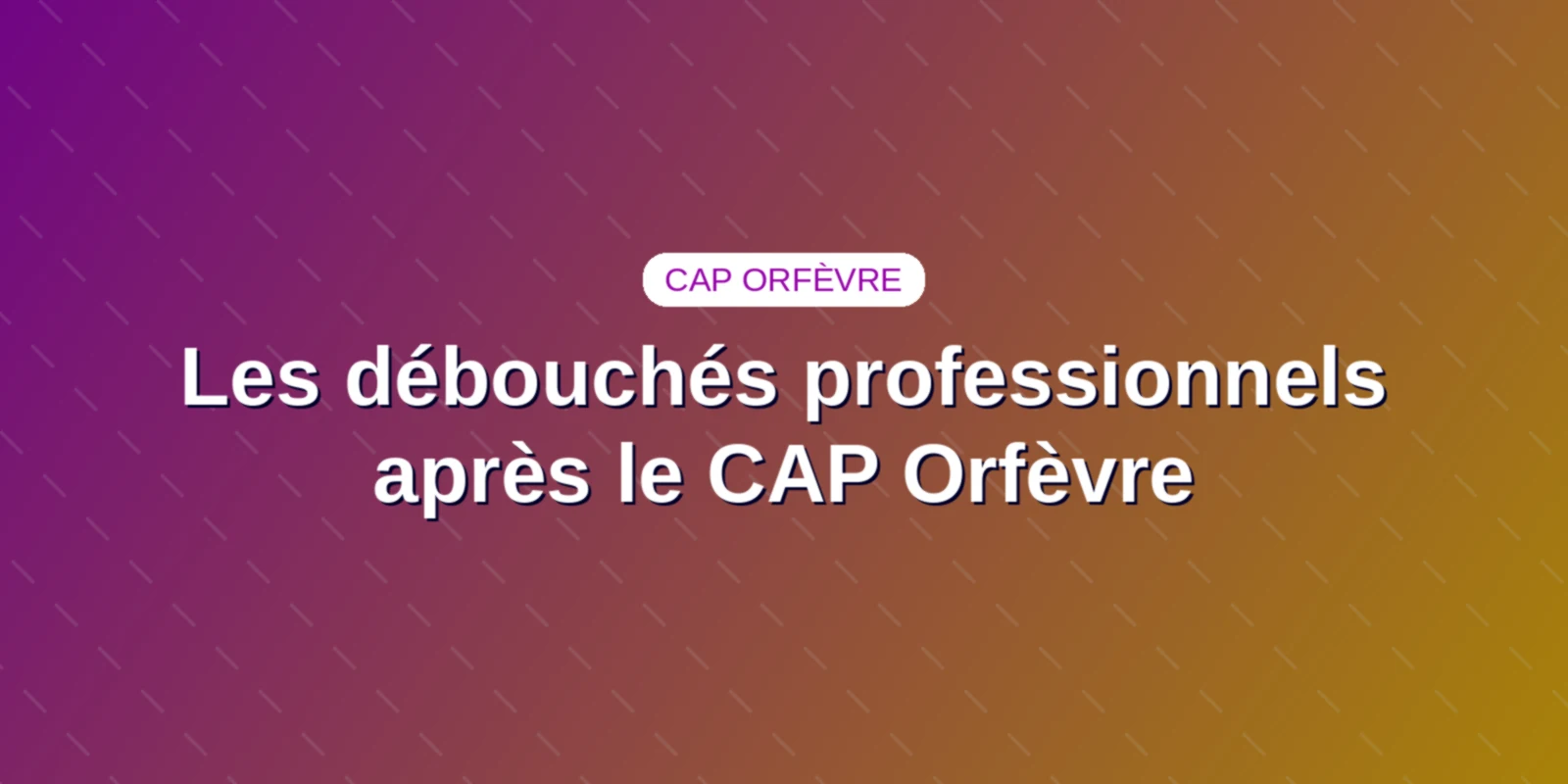 Les débouchés professionnels après le CAP Orfèvre